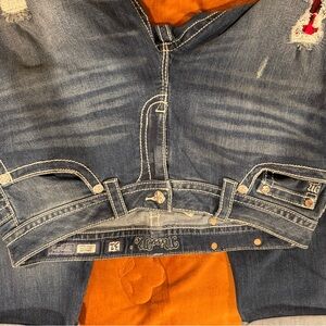 Miss Me Distressed Blue Boyfriend Jeans